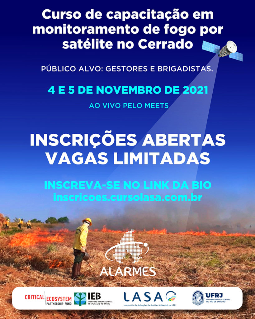 Curso de capacitação em monitoramento de fogo por satélite no Cerrado